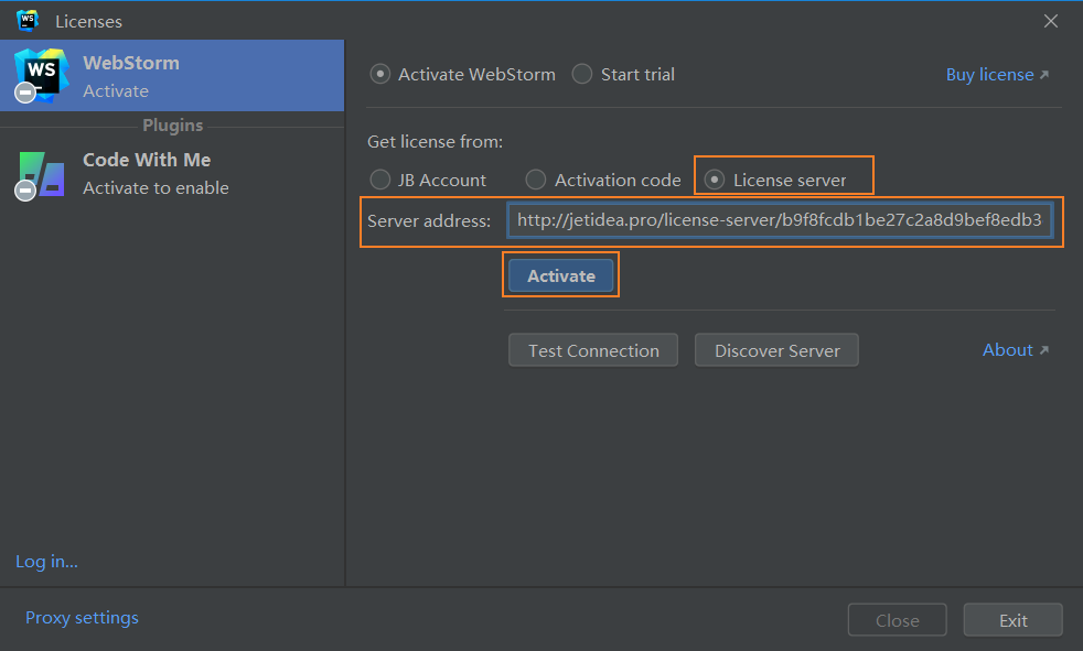 License Server 激活